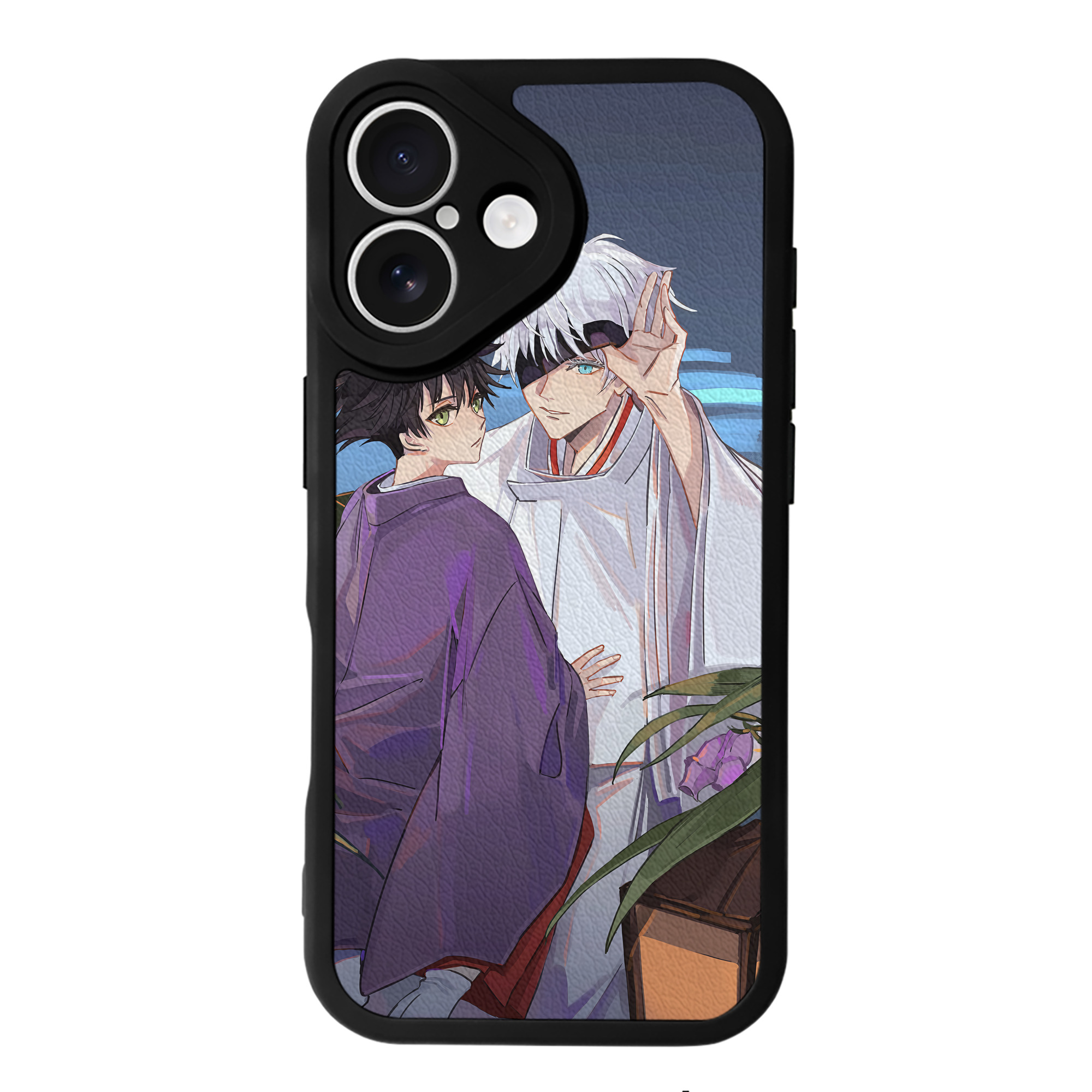 （画像用） 呪術廻戦 Jujutsu Kaisen 【iPhone 16シリーズ対応】シリコンスマホケース（レザー調） 材質：シリコン